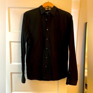 Burberry Mens Slim Fit Dress Shirt, Size XL